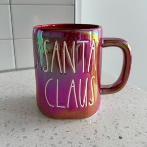 Rae Dunn Iridescent Red “Santa Claus” Mug